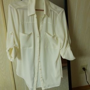 Express Ivory Slim Fit Portofino (M)
